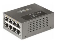 StarTech.com Industrial 8 Port Gigabit PoE Switch - 30W - Power Over  Ethernet GbE PoE+ Network IP-30